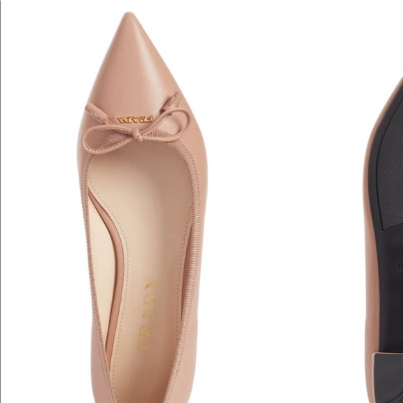 Sold on Tradesy Prada Pointy Toe Nude Ballet Flats - Picture 7 of 8